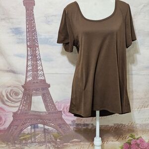 LuLaRoe Brown Short Sleeve Top